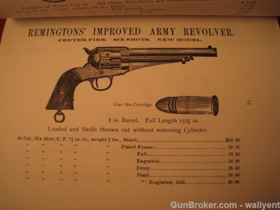 Remington Rifle Shotgun Revolver 1877 Prices Book-img-5