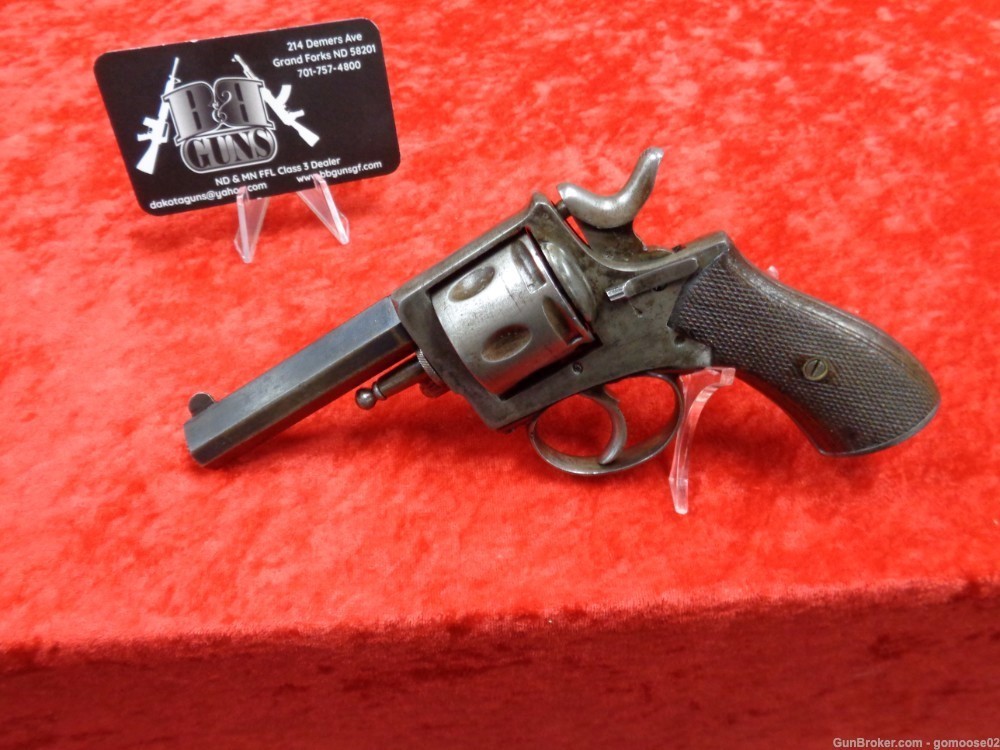 German Double Action Revolver Reichsrevolver Bulldog style ANTIQUE WE TRADE-img-5