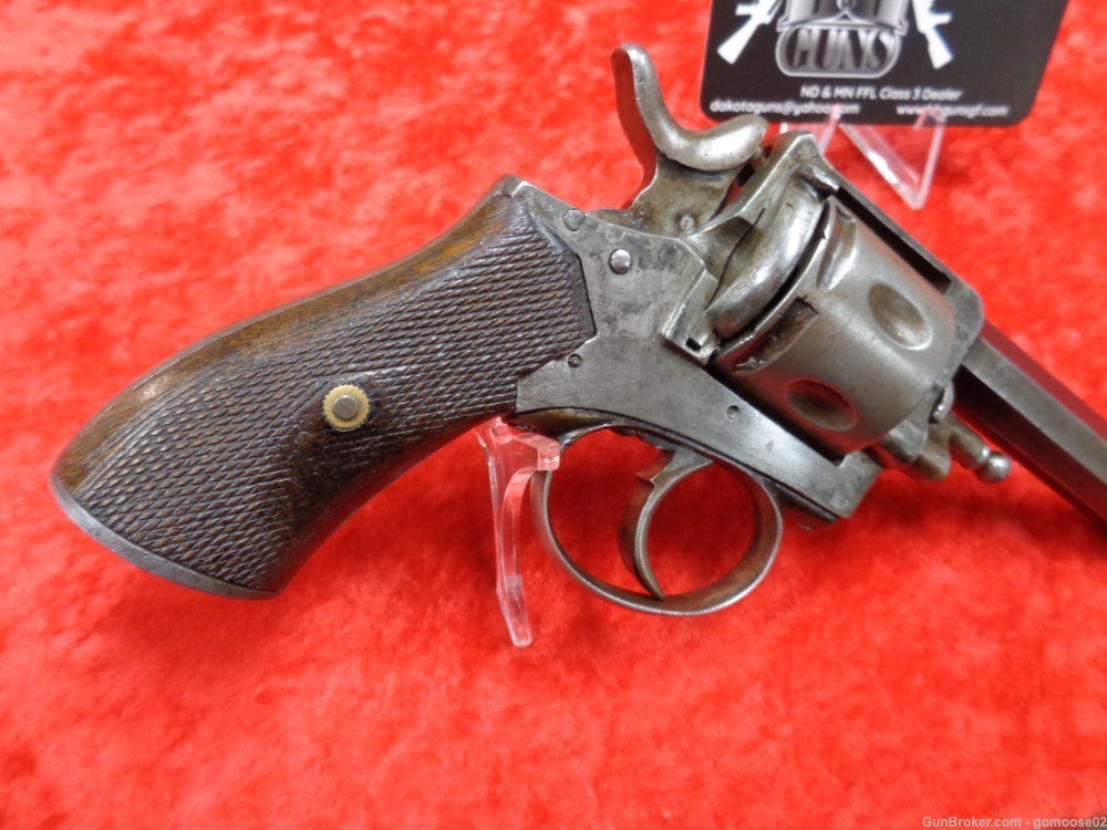 German Double Action Revolver Reichsrevolver Bulldog style ANTIQUE WE TRADE-img-1