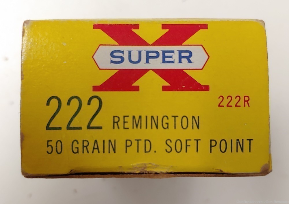 Vintage Western SuperX 222 Remington 50gr Assorted Mixed Pointed soft point-img-4