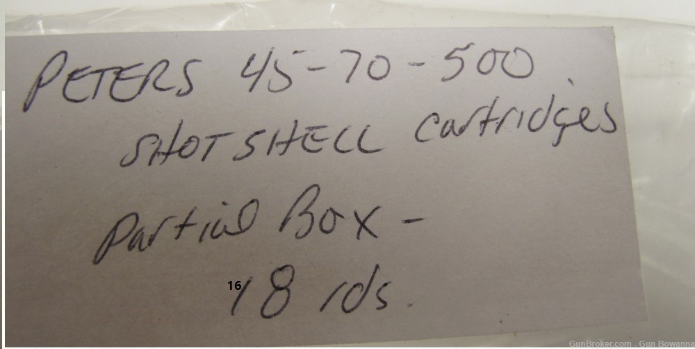 Peters 45/70 500 Govt Shotshell 16rds semi smokeless Vintage -img-14