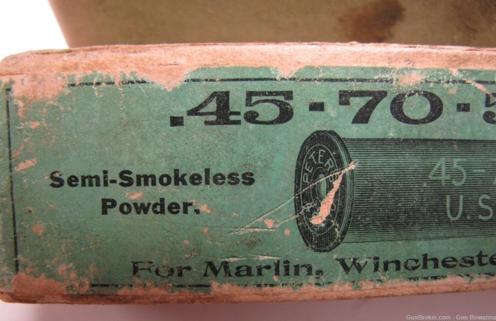Peters 45/70 500 Govt Shotshell 16rds semi smokeless Vintage -img-8