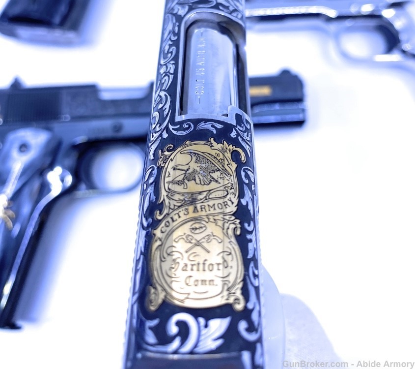 Samuel Colt 1911 Stainless Blued 45 38 SERIAL #4 LOWEST AVAILABLE 2 PUBLIC-img-11