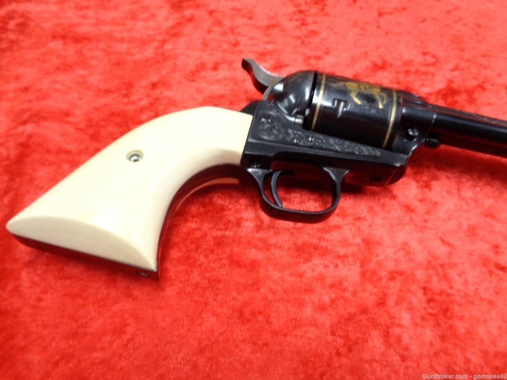 Colt John Wayne SAA Single Action Army Engraved Ivory Grips Case 45 I TRADE-img-9