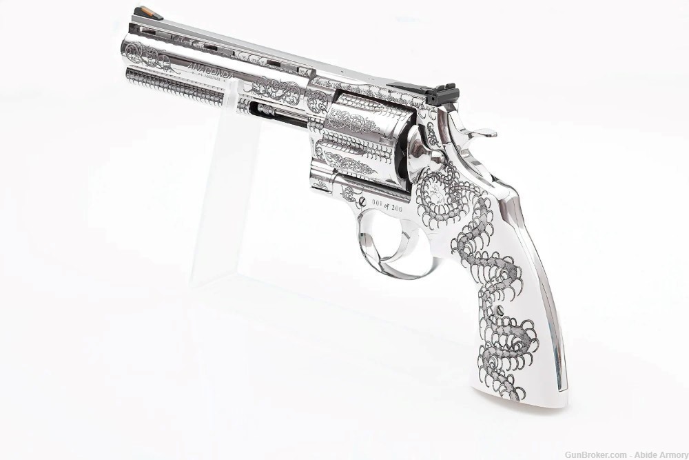 Colt Anaconda 44 Mag Snake Revolver SK "UNTAMED" Engraved FULL COVERAGE #10-img-4