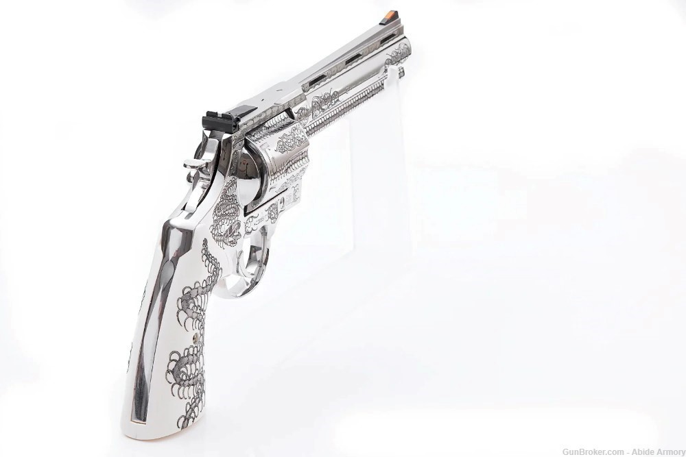 Colt Anaconda 44 Mag Snake Revolver SK "UNTAMED" Engraved FULL COVERAGE #10-img-7