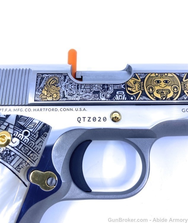 Colt 1911 38 Super TALO Deluxe Stainless Aztec Empire #20 O1911C-SS38QTZE-img-4