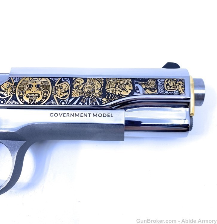 Colt 1911 38 Super TALO Deluxe Stainless Aztec Empire #20 O1911C-SS38QTZE-img-5