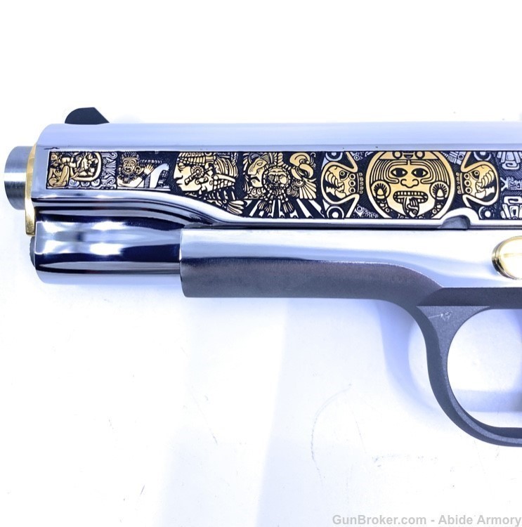 Colt 1911 38 Super TALO Deluxe Stainless Aztec Empire #20 O1911C-SS38QTZE-img-10