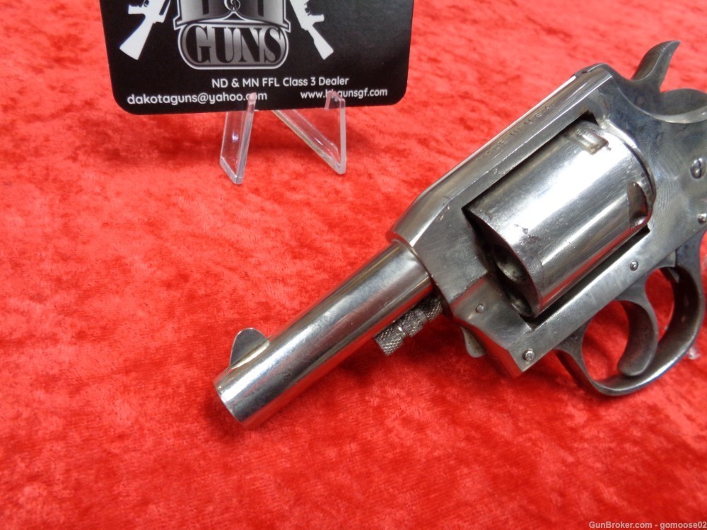Iver Johnson US Revolver Co 38 S&W Double Action Revolver Nickel C&R TRADE-img-6