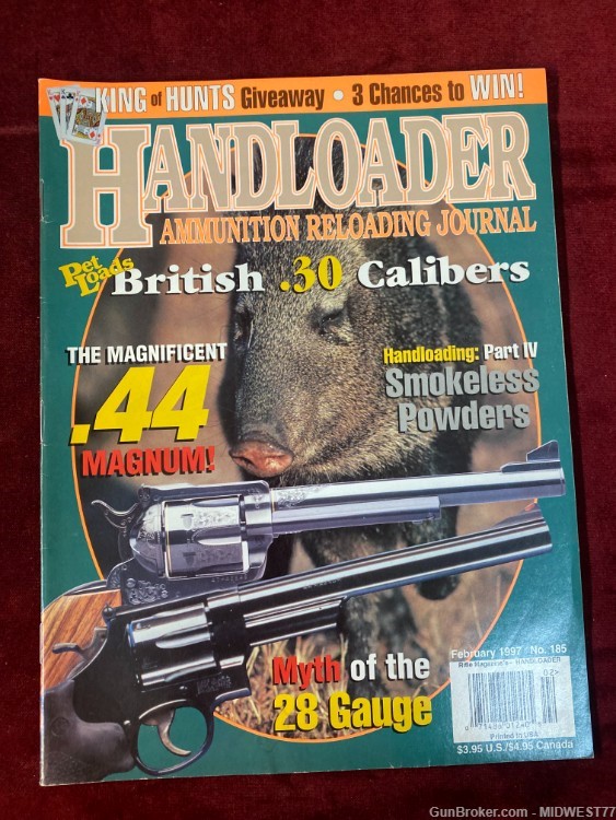 HANDLOADER The Journal of Ammunition Reloading MISC 1997-2001 ISSUES -img-1