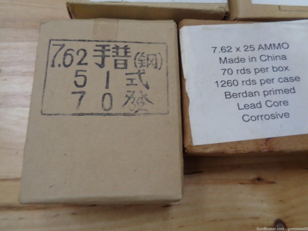 450rds 7.62x25 Tokarov Chinese Ammo Ammunition Pistol Box Boxes China 7.62-img-1