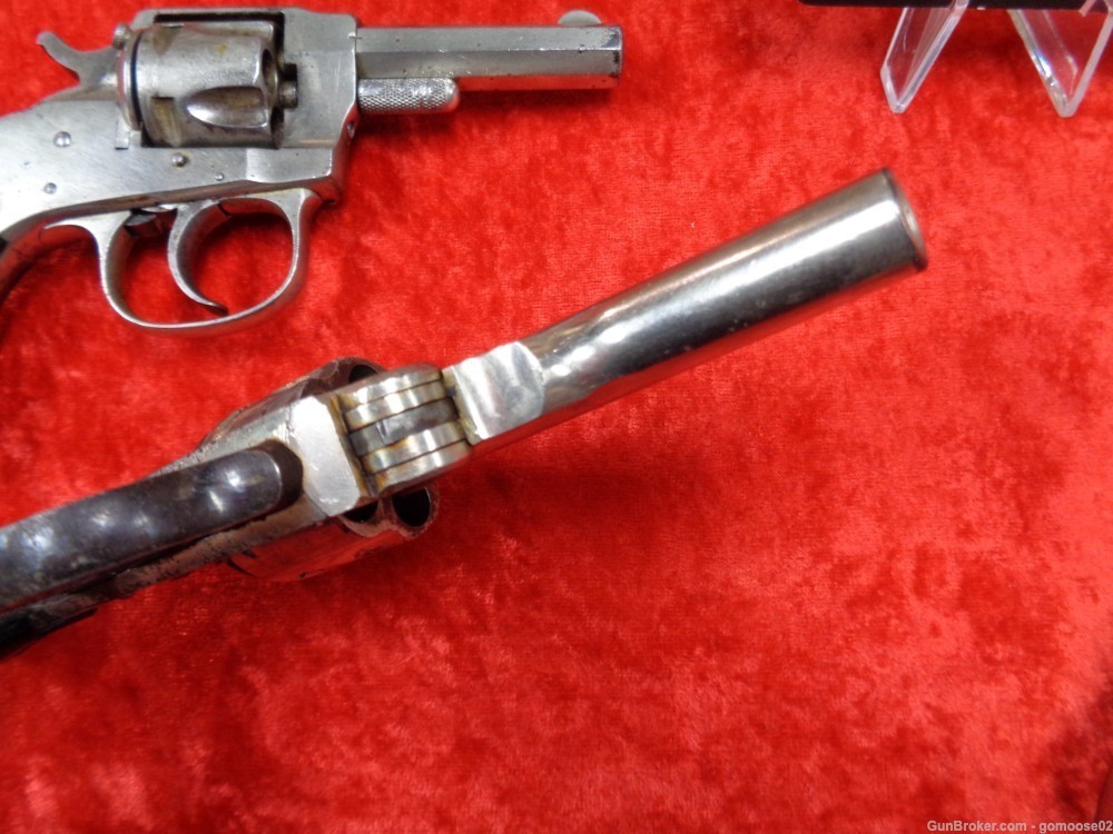 3 Revolver LOT Forehand Chicago Arms Hopkins Allen 32 S&W Nickel Top Break -img-21