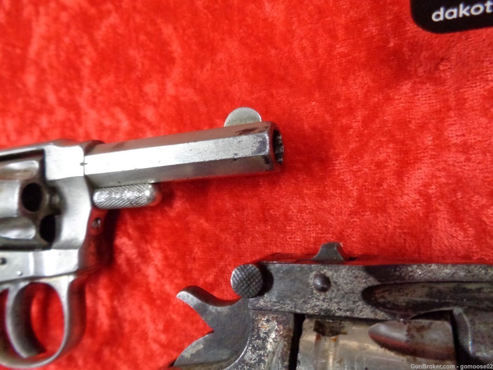3 Revolver LOT Forehand Chicago Arms Hopkins Allen 32 S&W Nickel Top Break -img-10