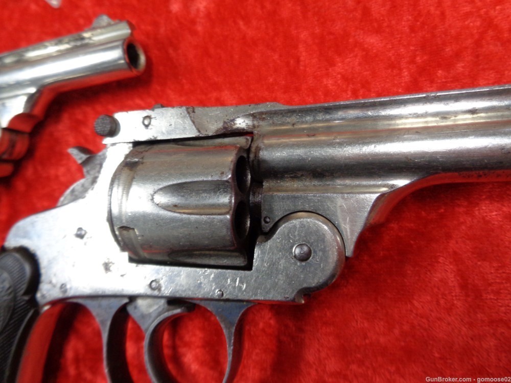 3 Revolver LOT Forehand Chicago Arms Hopkins Allen 32 S&W Nickel Top Break -img-4