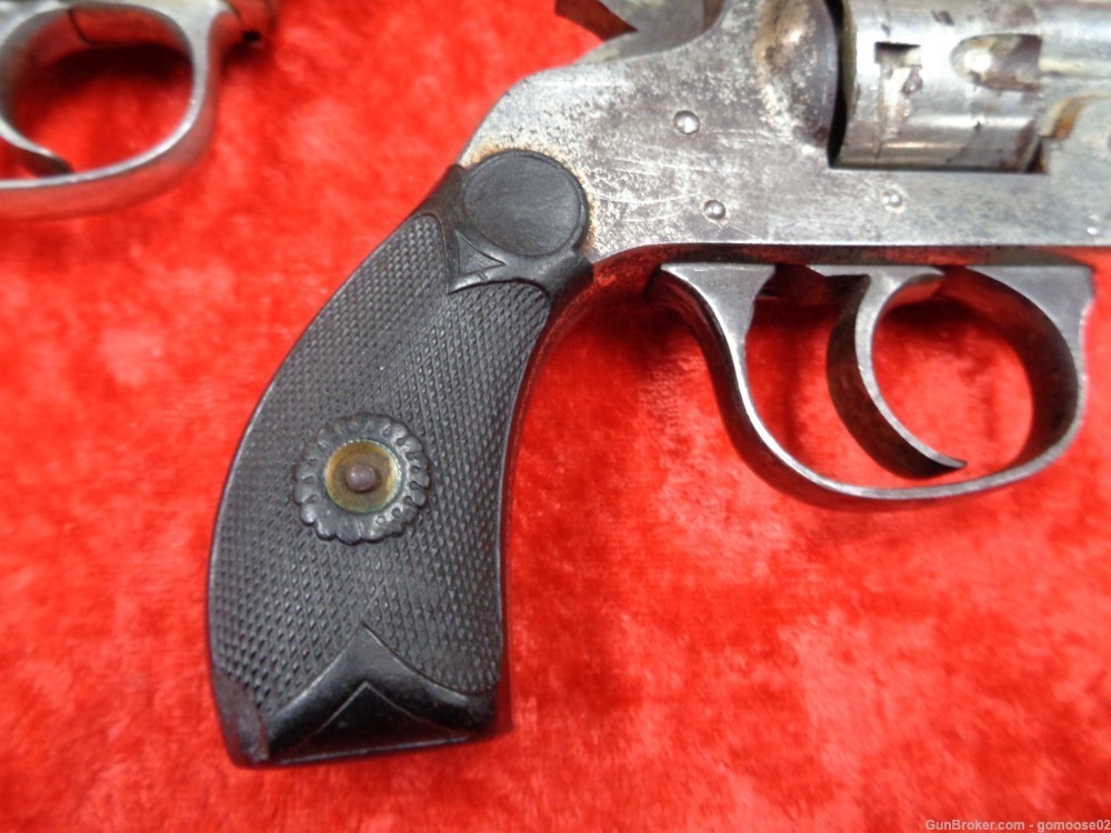 3 Revolver LOT Forehand Chicago Arms Hopkins Allen 32 S&W Nickel Top Break -img-8