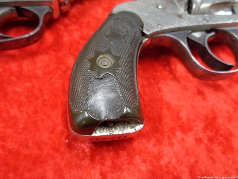 3 Revolver LOT Forehand Chicago Arms Hopkins Allen 32 S&W Nickel Top Break -img-2