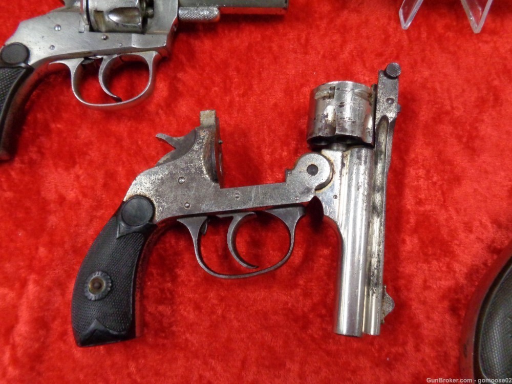3 Revolver LOT Forehand Chicago Arms Hopkins Allen 32 S&W Nickel Top Break -img-26