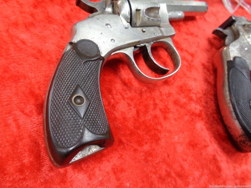 3 Revolver LOT Forehand Chicago Arms Hopkins Allen 32 S&W Nickel Top Break -img-12