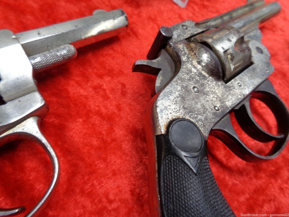 3 Revolver LOT Forehand Chicago Arms Hopkins Allen 32 S&W Nickel Top Break -img-9