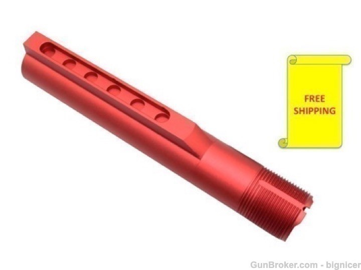 AR15 Mil-Spec Buffer Tube Red-img-1
