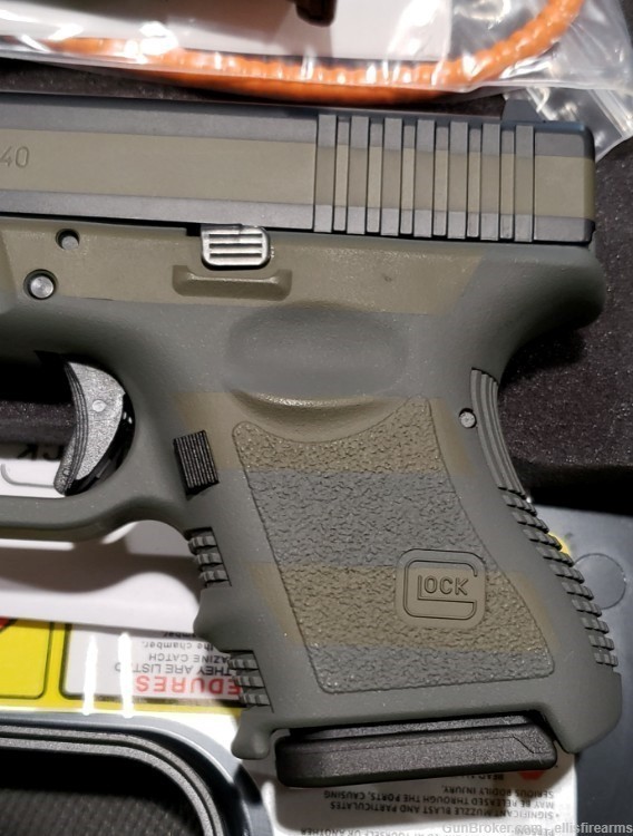Glock 27 gen3 Green/Gray Flag Cerakote 3.43" 40s&w 2-9rd mags CA legal-img-2