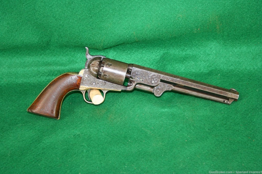 COLT 1851 NAVY FACTORY ENGRAVED MADE 1865!-img-0