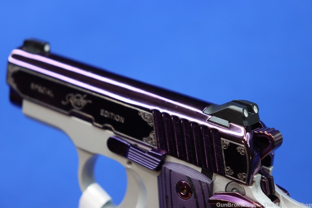 Kimber Model MICRO 380 Pistol Amethyst Purple 380ACP G10 Compact SAO PVD-img-12
