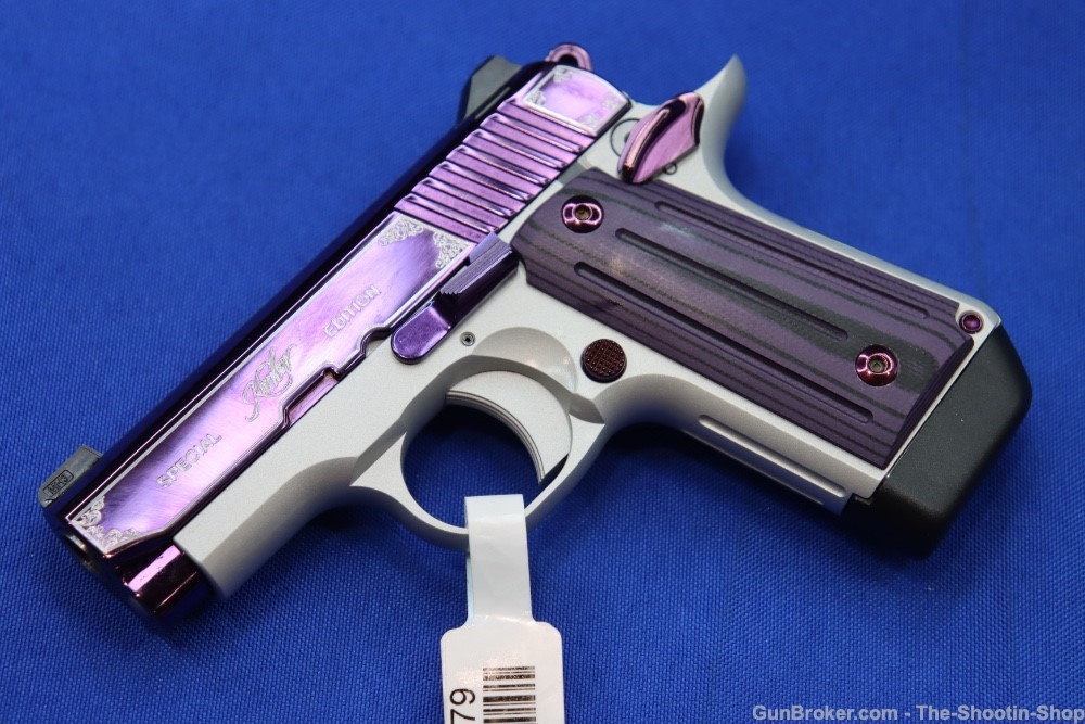 Kimber Model MICRO 380 Pistol Amethyst Purple 380ACP G10 Compact SAO PVD-img-13