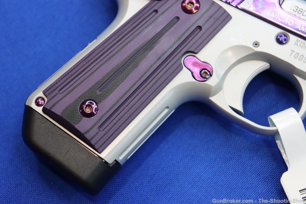 Kimber Model MICRO 380 Pistol Amethyst Purple 380ACP G10 Compact SAO PVD-img-10