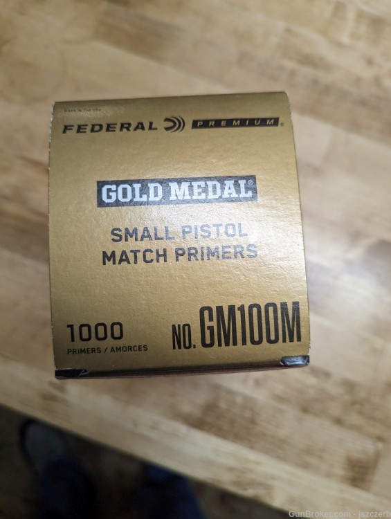 Federal GM100M Match Small Pistol primers (box of 1000)-img-0