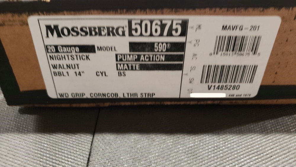 Mossberg 590 Shockwave Nightstick 14" Wood 20ga 50675. NIB-img-9
