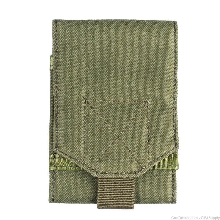 DOUBLE PISTOL MAG POUCH GLOCK 17 19 GREEN MOLLE-img-0