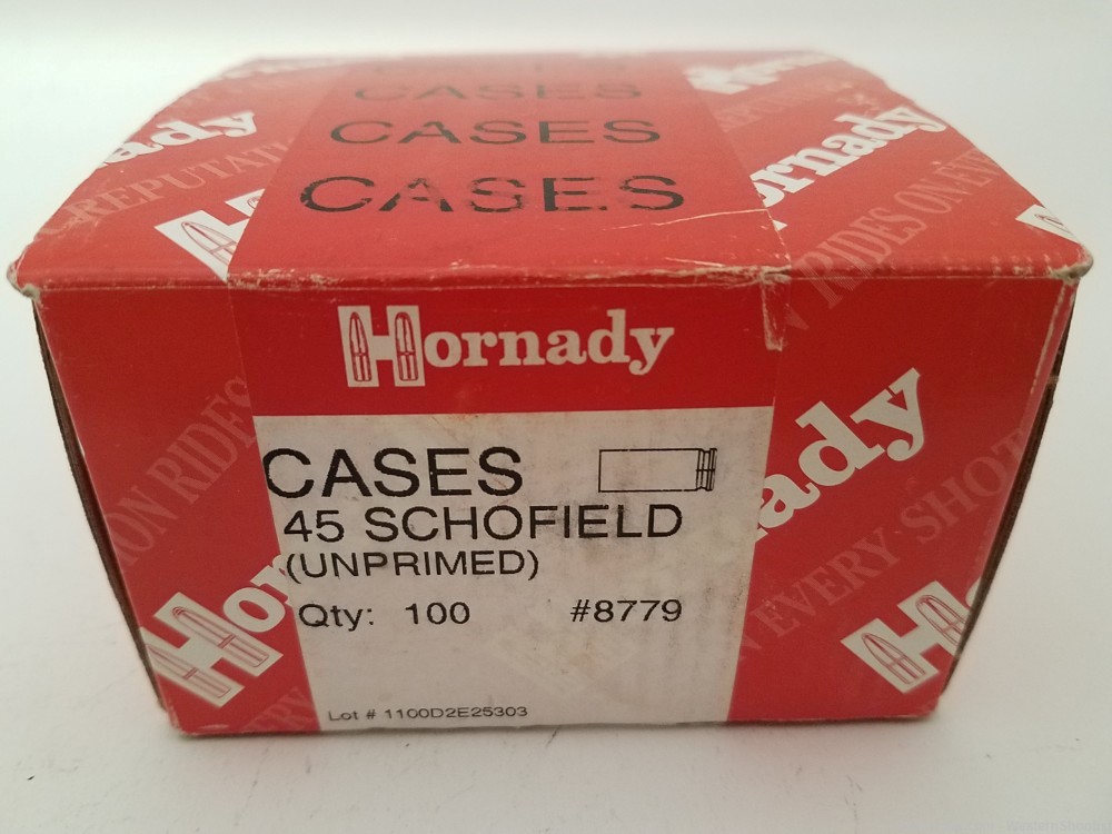 100 pieces NEW Hornady brass .45 S&W Schofield cases - No CC fee-img-2