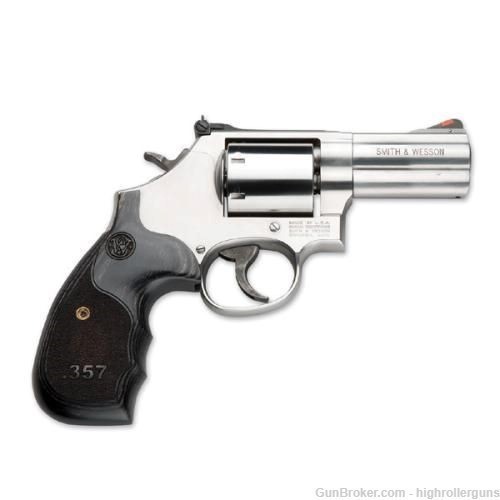 NEW SMITH & WESSON 3" 686 PLUS .357 MAGNUM REVOLVER - 150853 WOOD GRIP-img-0
