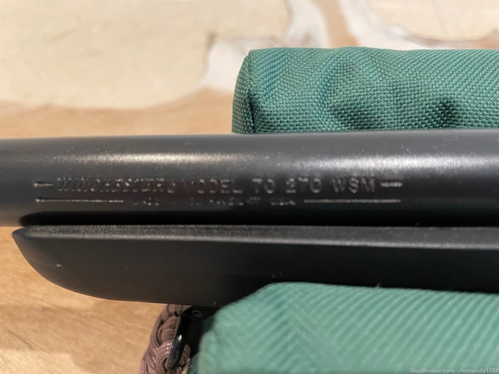Winchester model 70 270WSM, sling, picatinny rail, steiner 30mm rings -img-23