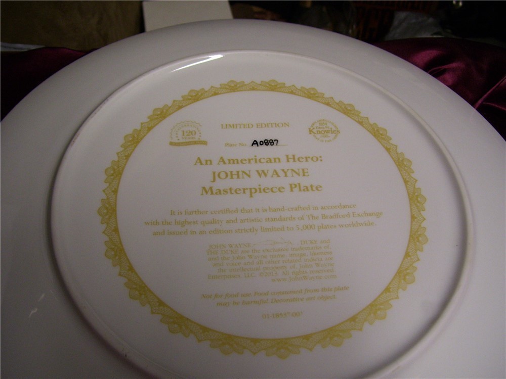 John Wayne Masterpiece Plate-img-6