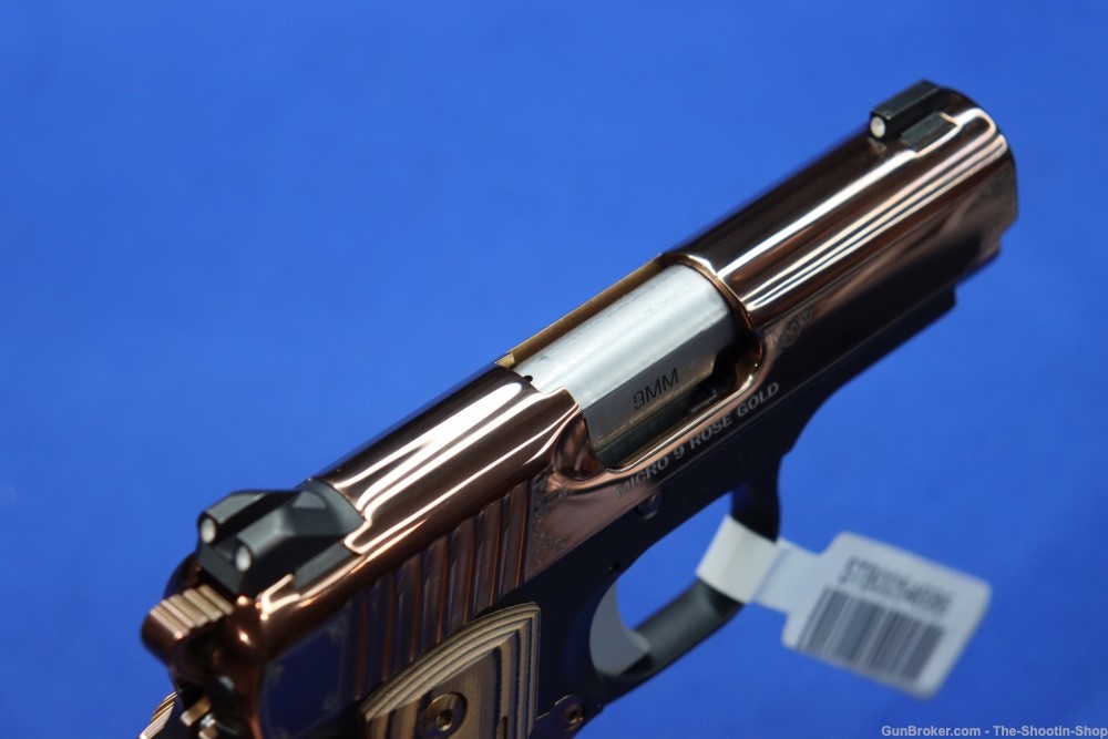 Kimber Model MICRO 9 Pistol ROSE GOLD PVD 9MM Luger G10 Compact SAO MICRO9 -img-11