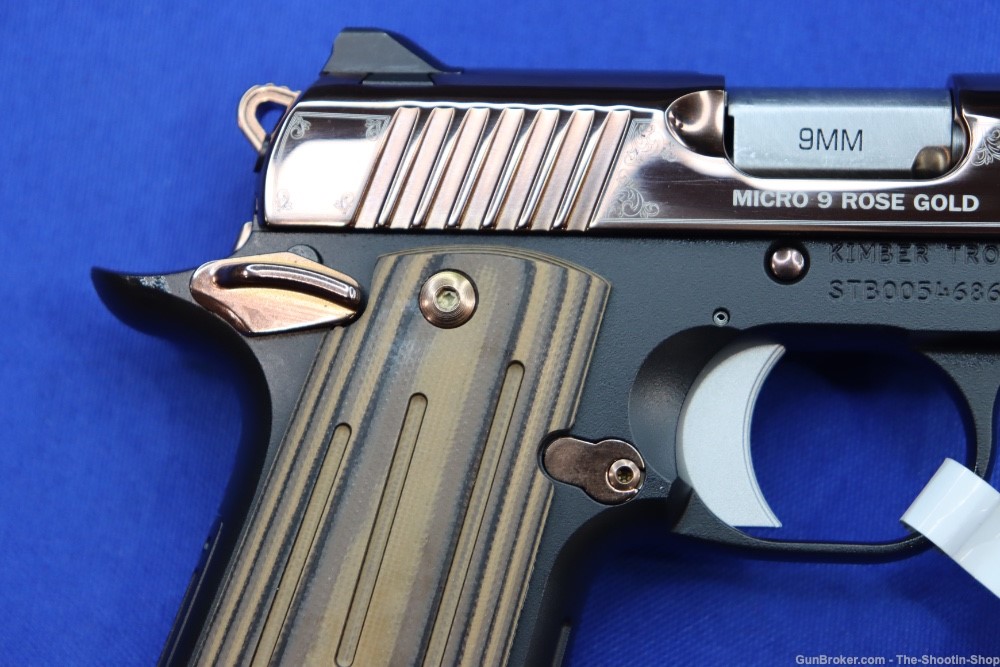 Kimber Model MICRO 9 Pistol ROSE GOLD PVD 9MM Luger G10 Compact SAO MICRO9 -img-8