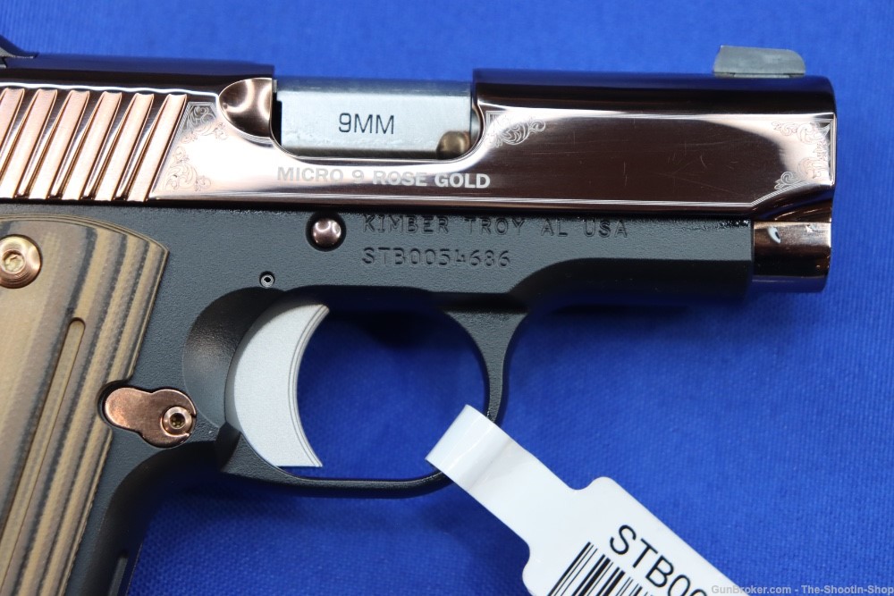 Kimber Model MICRO 9 Pistol ROSE GOLD PVD 9MM Luger G10 Compact SAO MICRO9 -img-7