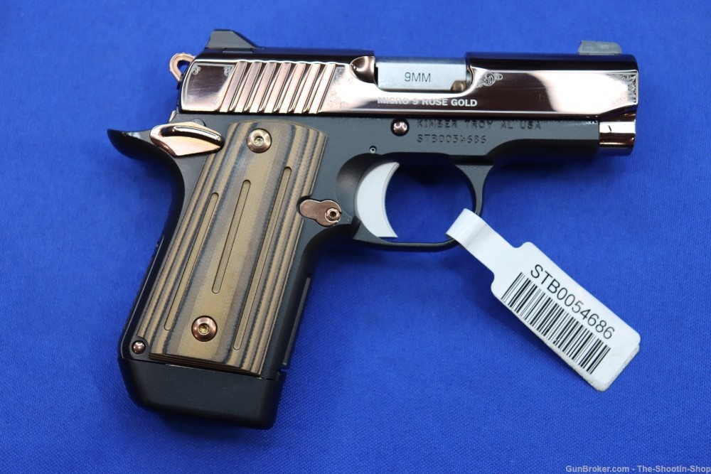 Kimber Model MICRO 9 Pistol ROSE GOLD PVD 9MM Luger G10 Compact SAO MICRO9 -img-6