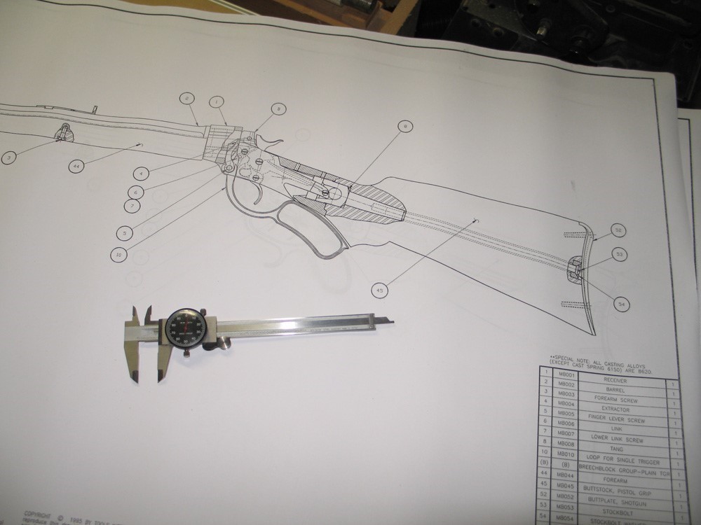 Marlin Ballard Single Shot Rifle Drawings, Blueprints!-img-0