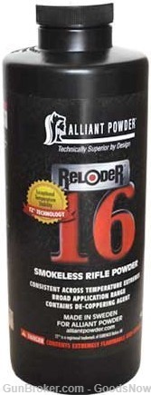 Alliant Reloder 16 Smokeless Powder 1lbs Reloder Reloader 16 RE16 RL16-img-0