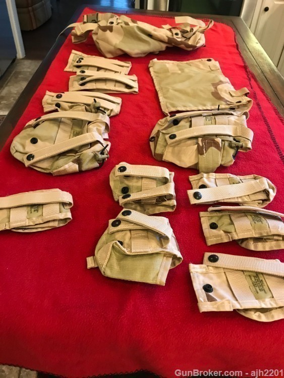 Mag & clip bags U S Army Desert Storm 13 bag lot-img-3