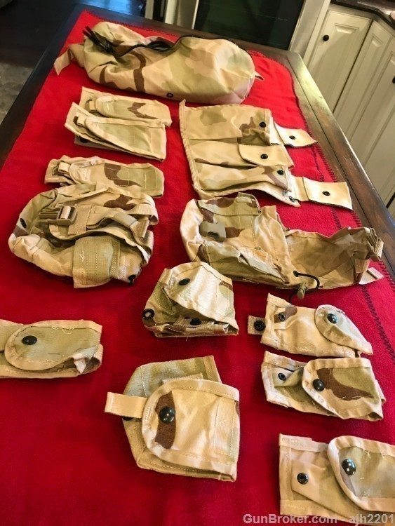 Mag & clip bags U S Army Desert Storm 13 bag lot-img-0