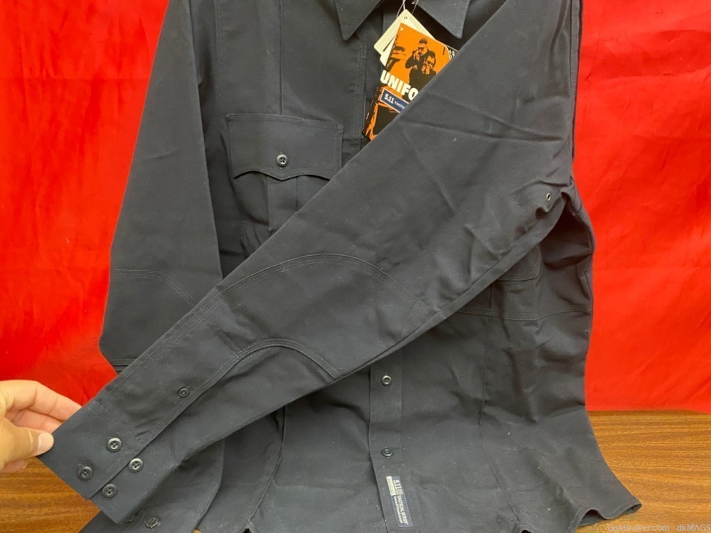 5.11 Tactical B-Class Long Sleeve Uniform Shirt External Pleat 42147 small-img-5