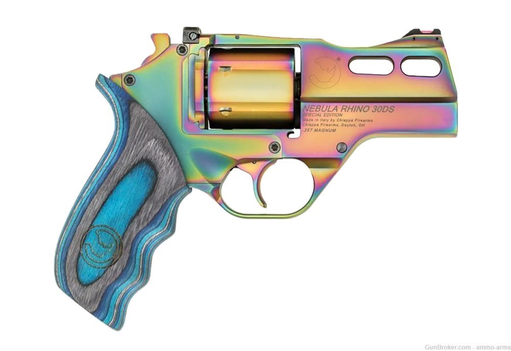 Chiappa Rhino 30DS Nebula .357 Magnum 3" Blue / Gray Grips 340.319-img-1