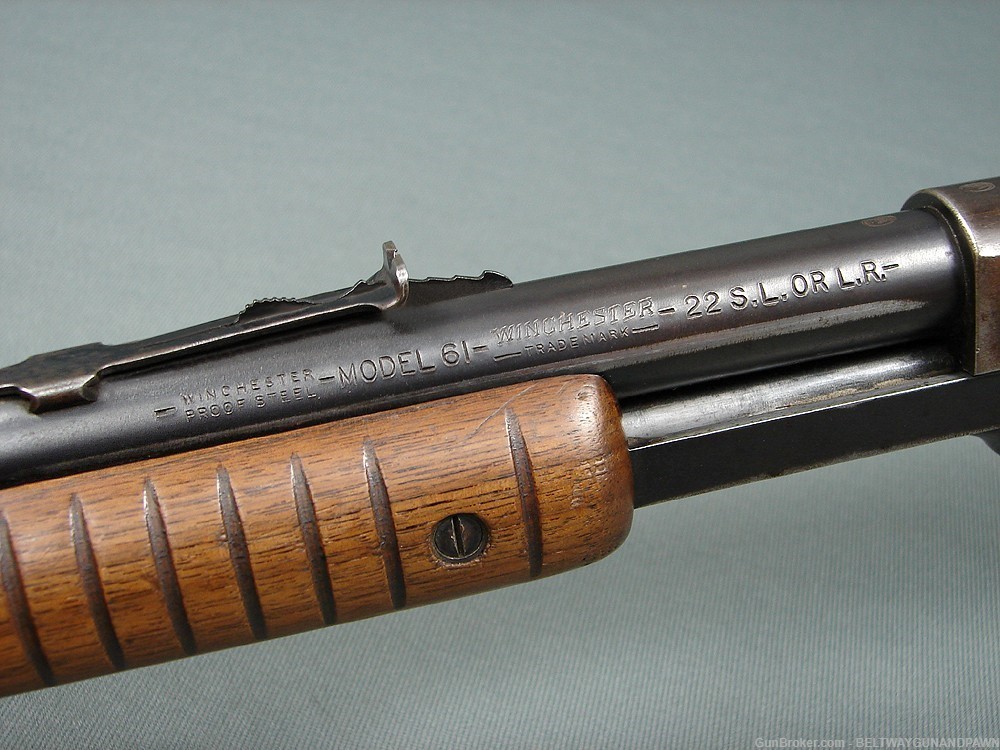 Winchester Model 61 22 Cal 24" Pump Mfg 1940-img-6