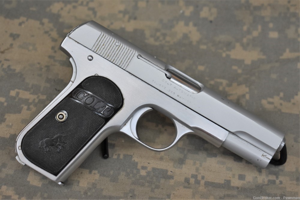 Colt Model 1908 Hammerless in 380ACP built 1921 - Refinished-img-1