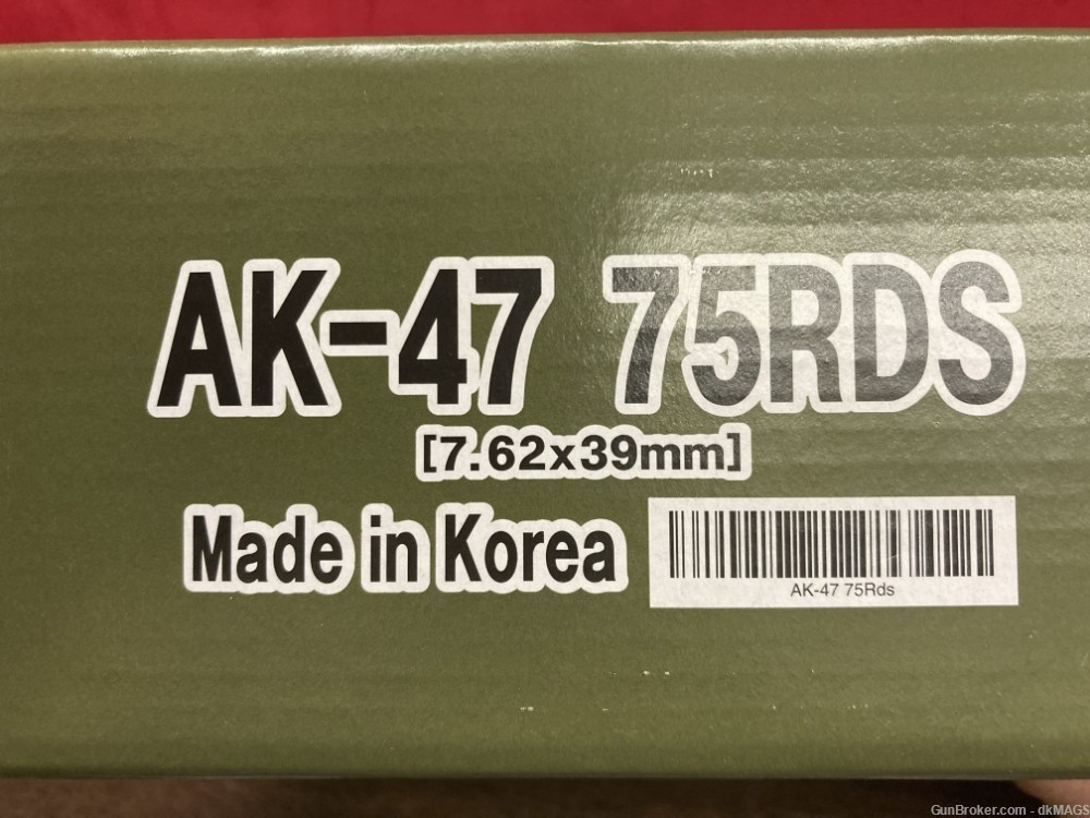RWB 75rd 7.62x39 AK-47 AK-M Drum Magazine-img-1